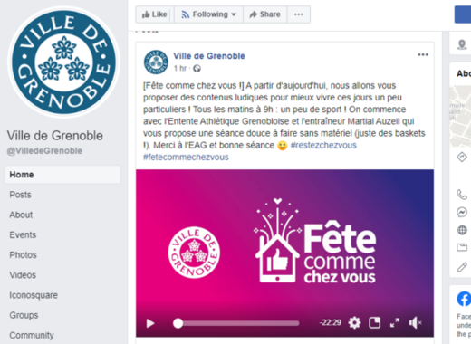 사진=그르노블 시 페이스북 