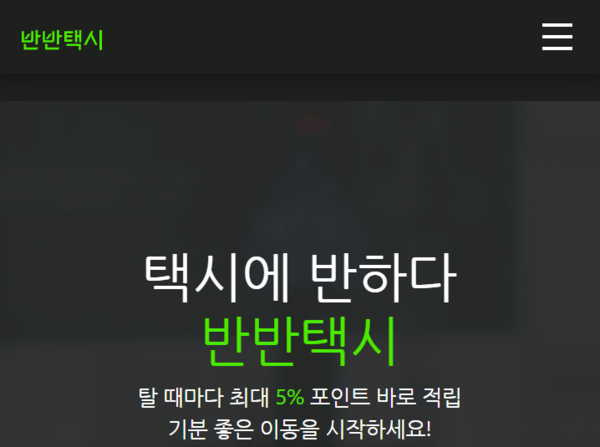 사진: 반반택시 홈페이지 캡처