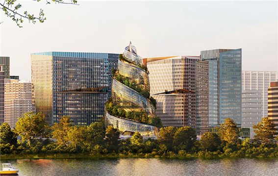 아마존이 버지니아에 건설하는 제2 본사 전경. 사진=아마존 