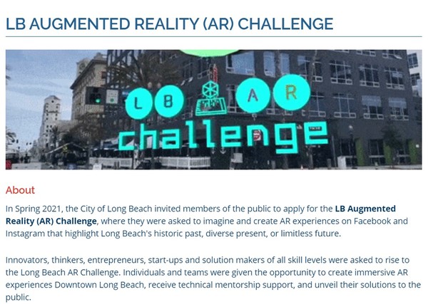 사진: 롱비치 스마트시티 전략 홈페이지 캡