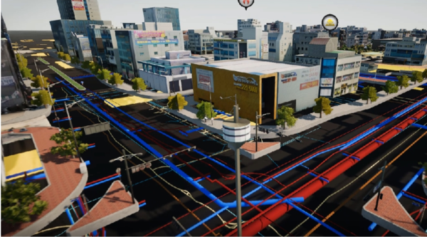 ◇'디지털 트윈 전주' 전북도청 앞 지하시설물(자료: 기재부)