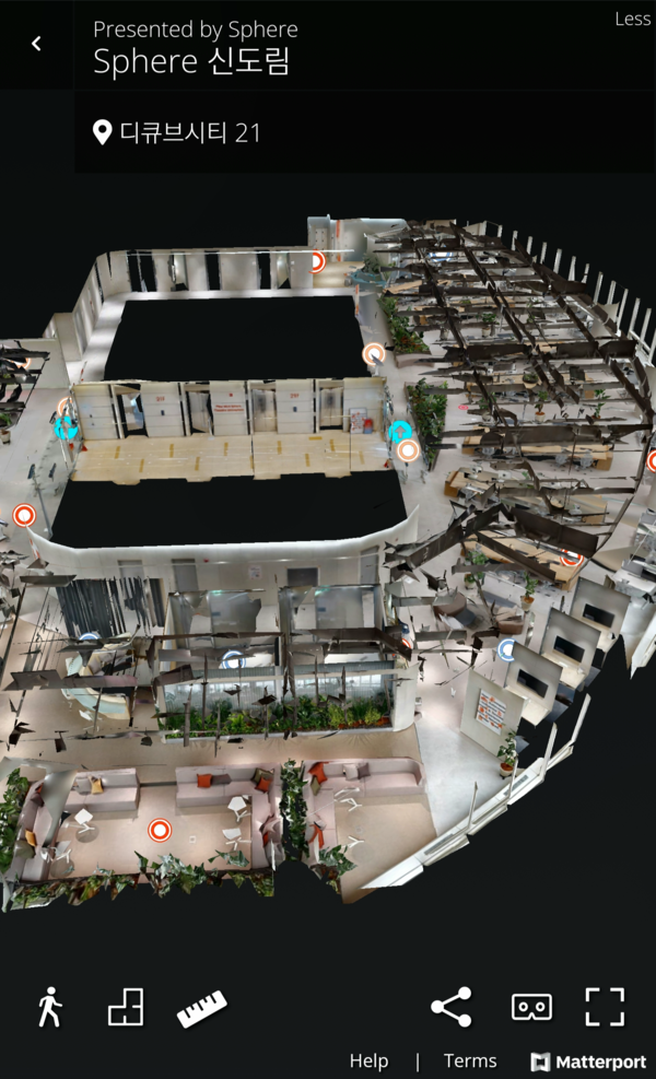 ◇가상투어 사이트 캡처(사진을 클릭하면 가상투어를 할 수 있음).