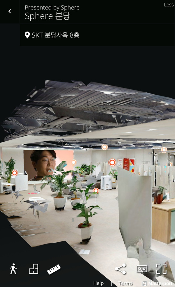 ◇스피어분당 가상투어 사이트 캡처(사진을 클릭하면 가상투어를 할 수 있음)