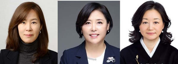  * 왼쪽부터 박애리 지투알(GIIR) 대표이사, 조경선 신한 DS 대표이사, 김이경 ㈜LG전무