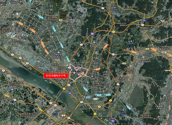 토지거래허가구역으로 지정된 경기도 고양시 덕약구 일원(사진. 경기도)