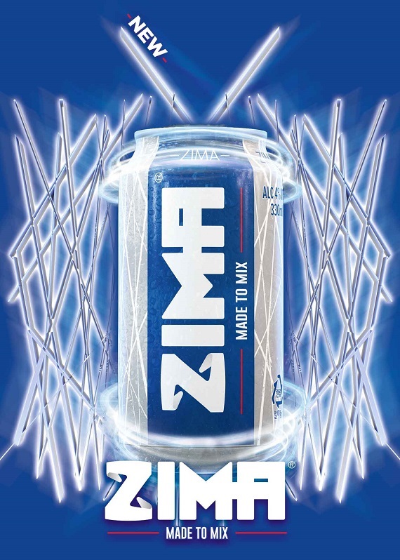 프리미엄 스파클링 주류 ‘지마(Zima)’. (사진=골든블루 인터내셔널)