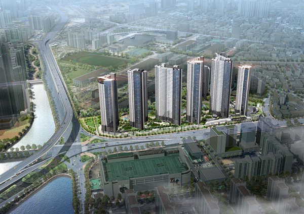 더 비치 푸르지오 써밋 조감도 (사진. 대우건설)