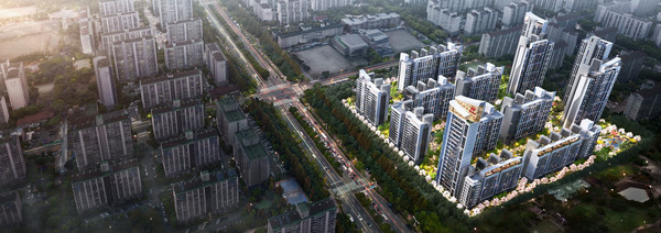 경기도 안양시 동안구 관양동 한가람세경 리모델링 조감도 (사진. 현대건설)