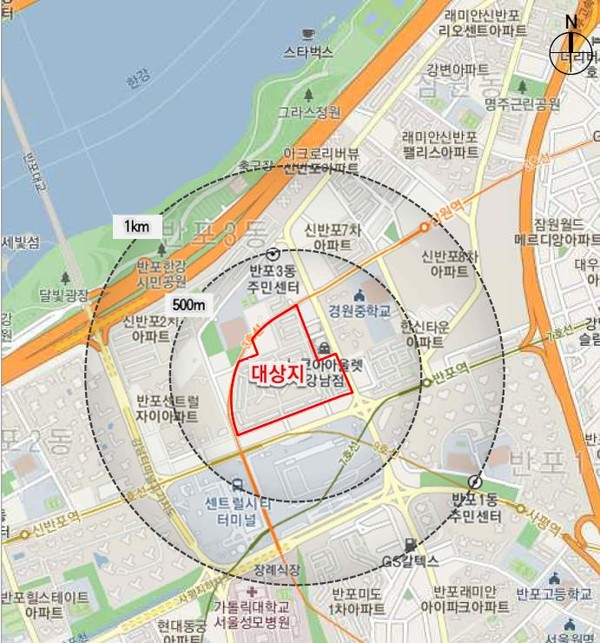 신반포4차아파트 재건축 정비계획 대상지