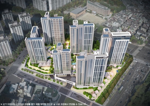 영통역자이 프라시엘 조감도 (사진제공. GS건설)