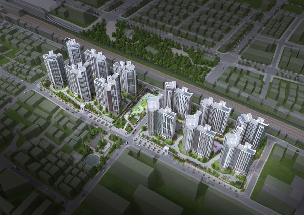 송내역 푸르지오 센트비엔 조감도 (사진제공. 대우건설)