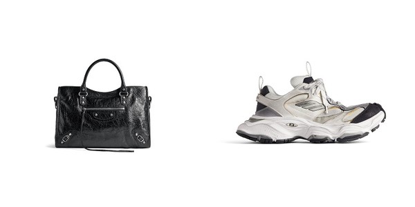 르 시티 백(Le City Bag) / 카고 스니커즈(Cargo Sneaker). 출처: 발렌시아가(BALENCIAGA)