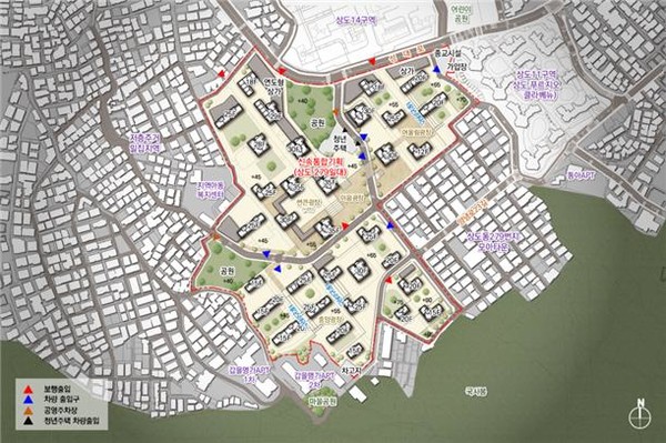 상도동 279 일대 신속통합기획 건축배치계획안 (사진출처. 서울시)