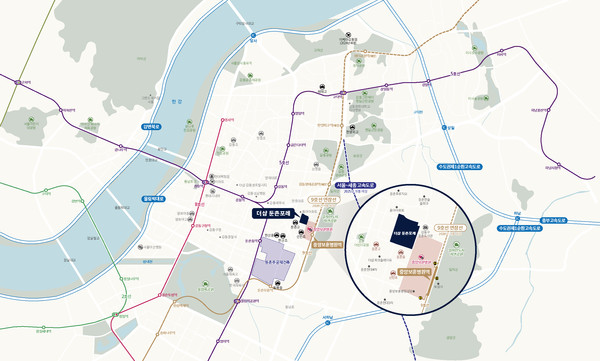 더샵 둔촌포레 위치도 (사진제공. 포스코이앤씨)