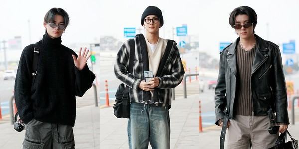 왼쪽부터 니키 착용(블랑 G13) / 정원 착용(본조 01) / 제이크 착용(보이드 KC6)