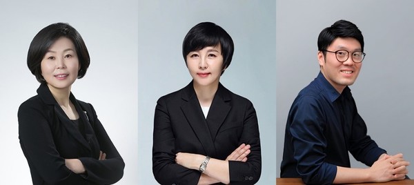  왼쪽부터 윤용로 대표, 김태연 대표, 남인석 부사장