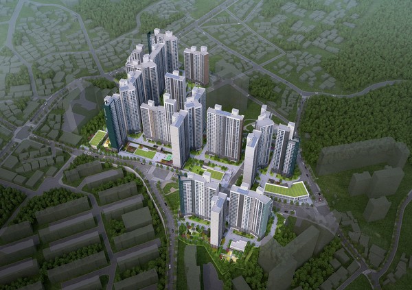 원주 푸르지오 더 센트럴 조감도 (사진. 대우건설)