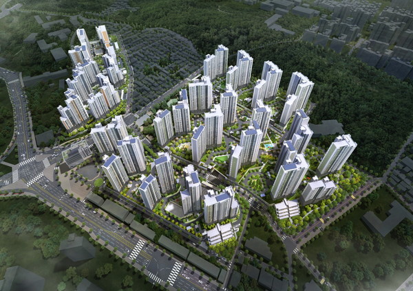 산성역 헤리스톤 조감도 (사진제공. 대우건설 컨소시엄)