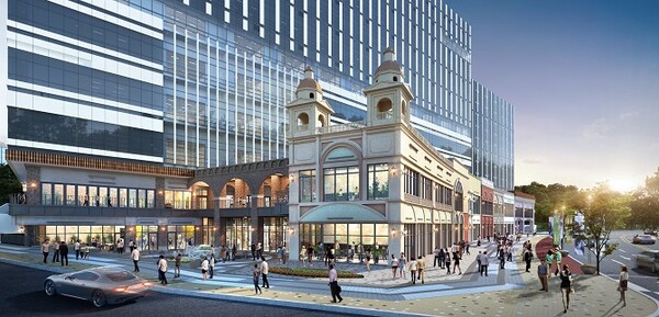 '현대 테라타워 구리갈매' 상업시설 롬스트리트 투시도