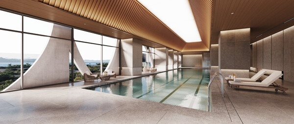 블랑써밋74 단지내 수영장 (사진. 대우건설)