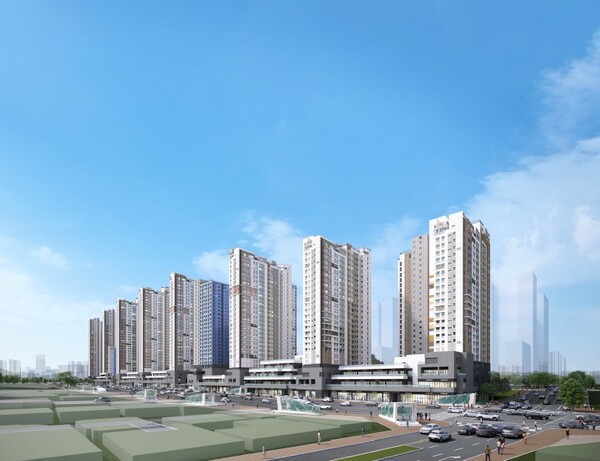 해링턴 스퀘어 신흥역 투시도 (사진. 효성중공업)