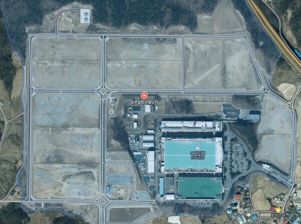 음성 상우산업단지 (이미지 출처. 네이버지도)