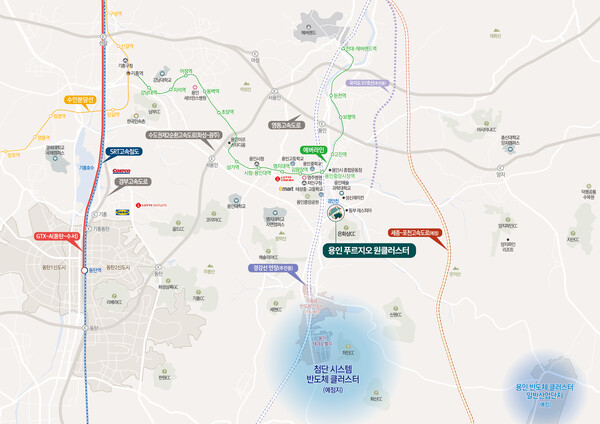 용인 푸르지오 원클러스터 위치도 (사진제공. 대우건설)
