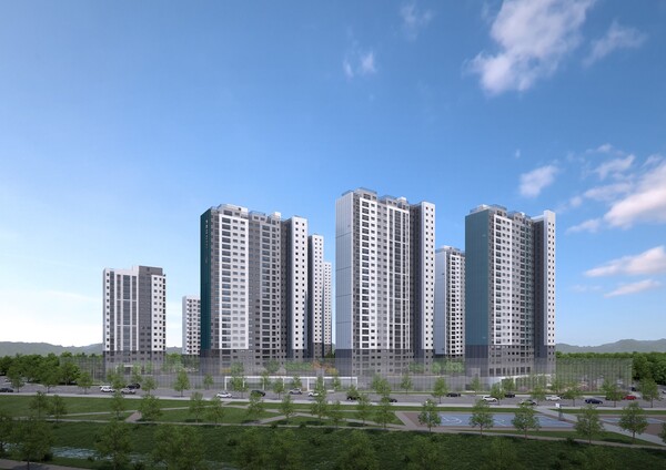 탕정 푸르지오 센터파크 주경 투시도 (사진제공. 대우건설)