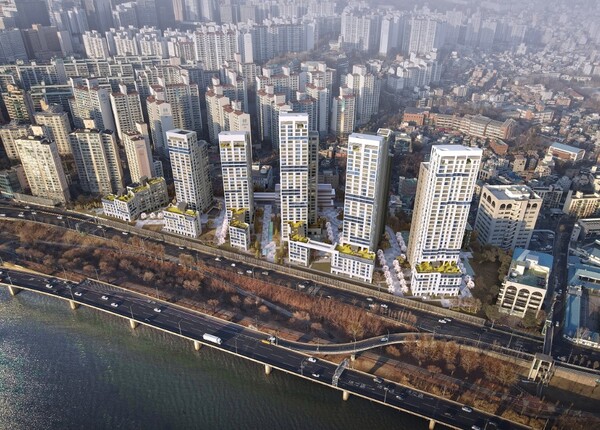 용산구 산호아파트 재건축 사업 조감도 (사진출처. 서울시정비사업 정보몽땅)