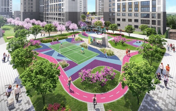 힐스테이트 오산더클래스에 적용될 ‘헬시 파크(Healthy park)’ 예시 이미지 (사진제공. 현대엔지니어링)