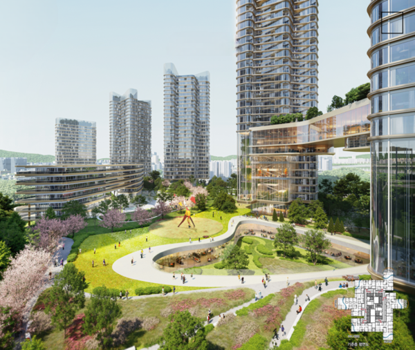 성수4지구 정원 설계안 (사진제공. 성수4지구 조합)