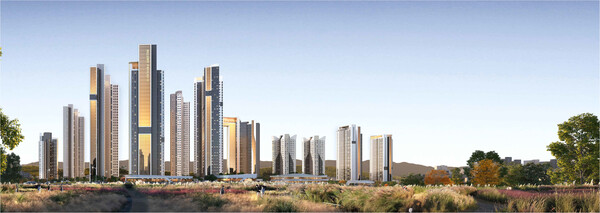 부산 괴정5구역 재개발 투시도 (사진. 현대건설 컨소시엄)