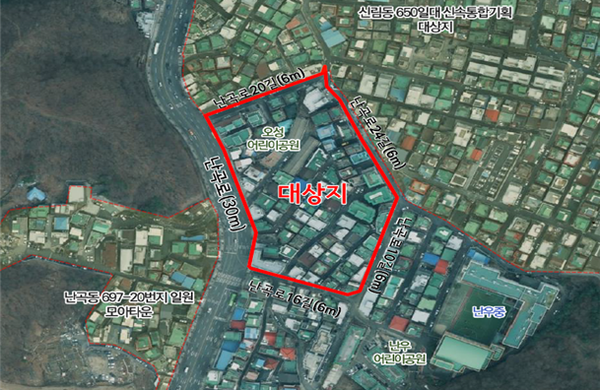 관악구 신림동 655-78번지 모아타운 위치도 (출처=서울시)