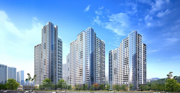 '래미안 송도역 센트리폴' 투시도 (사진제공=삼성물산)