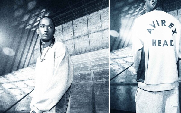 헤드가 밀리터리 브랜드 아비렉스와 협업해 밀리터리 스포츠 스트리트 패션을 선보인다.(사진 제공= 코오롱 FnC)