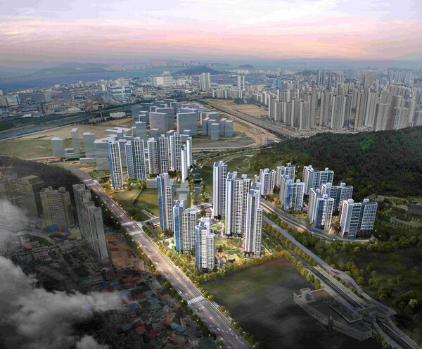 래미안 송도역 센트리폴 전체 조감도 (사진제공=삼성물산)