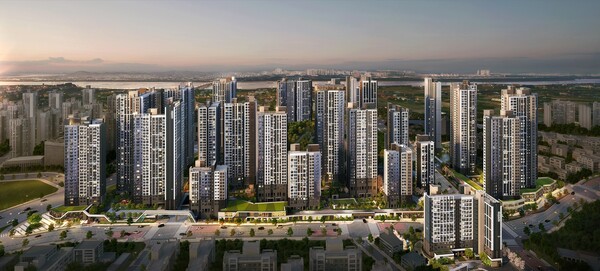 김포 북변4구역 ‘한강 수자인 오브센트 조감도 (사진제공=한양)
