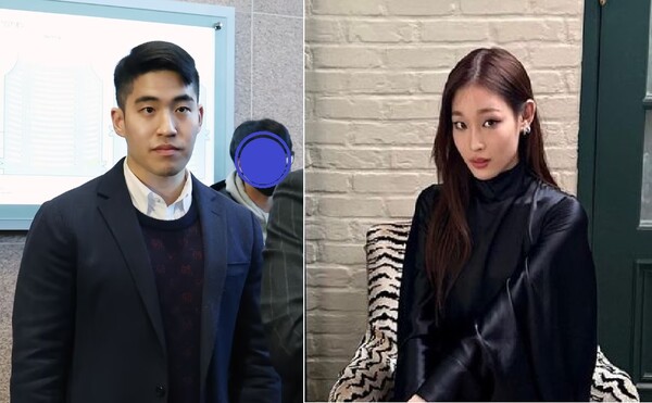 정용진 회장의 장남 정해찬씨(왼쪽)와 정유경 회장의 장녀 문서윤씨 (출처=인터넷 커뮤니티)