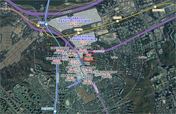 방배신삼호아파트 재건축정비사업 위치도 (사진=서울시)