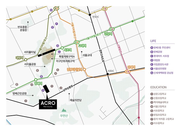 '아크로 리츠카운티' 단지 위치도 (사진=DL이앤씨)