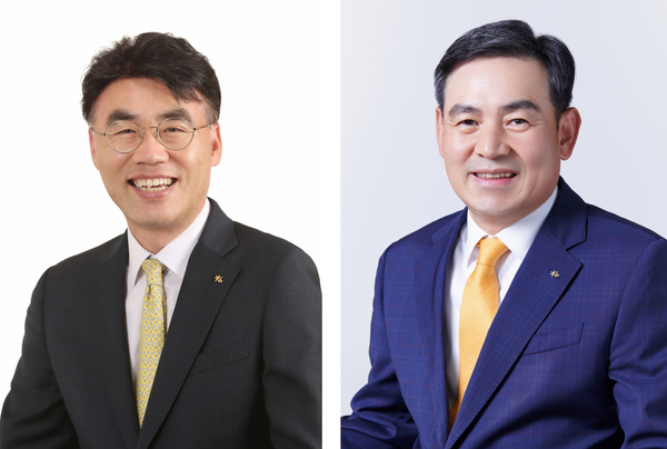 이홍구 KB증권 WM부문 대표(왼쪽)와 김성현 KB증권 IB부문 대표 [출처: KB금융그룹]