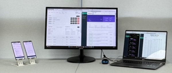 MEC 블록체인 기반 연합학습 서비스 시연 화면