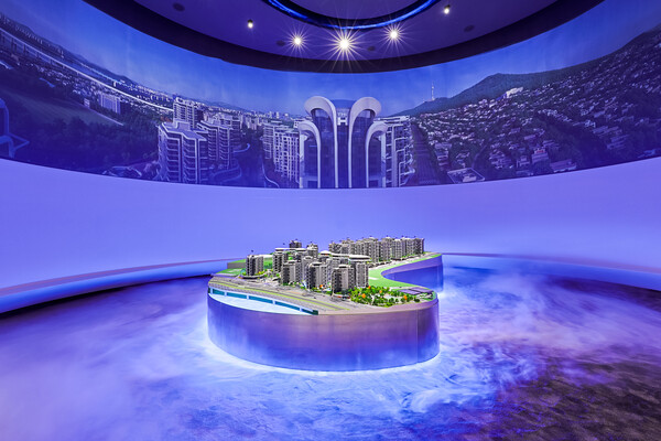 한남4구역 디에이치 한강 홍보관 내부 (사진제공=현대건설)