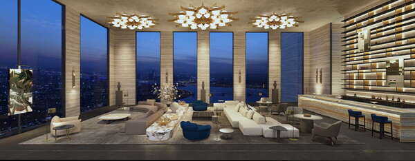 한남4구역 래미안 글로우힐즈 한남 스카이 라운지 (사진제공=삼성물산)