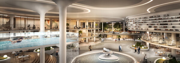 래미안 글로우힐즈 한남 센트럴 커뮤니티 조감도 (사진제공=삼성물산)