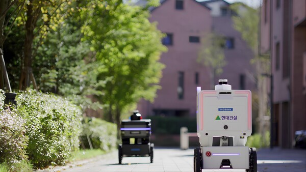 모빈 자율주행 로봇배송 이미지(사진제공=현대건설)