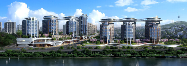 디에이치 한강 조감도 (사진=현대건설)