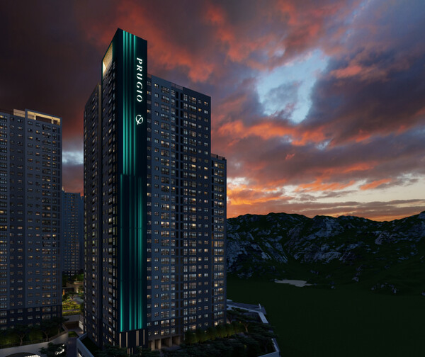 푸르지오 2025 에디션에서 발표한 푸르지오 측벽 파사드 조명 (사진제공=대우건설)