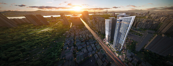 신용산역북측 제1구역 특화 설계 조감도 (사진=롯데건설)