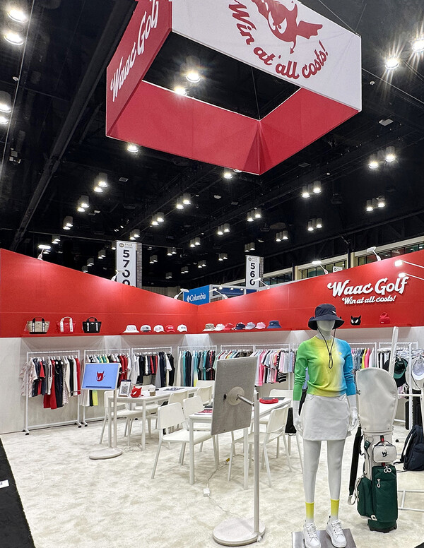 2025 PGA쇼에 참가한 왁 부스 전경 (사진제공=코오롱 FnC )